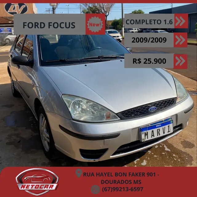 Carro Ford Focus Hatch 2009 GL 1.6 8V (Flex)