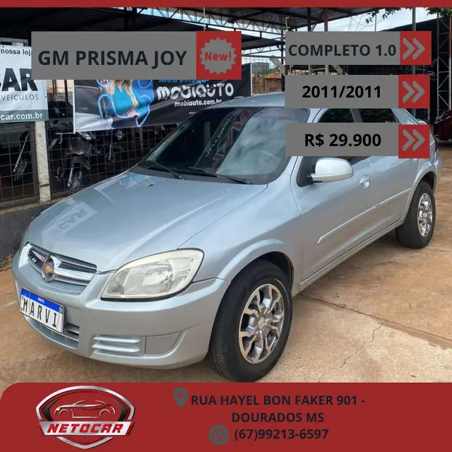Carro Chevrolet Prisma 2011 Joy 1.0 (Flex)