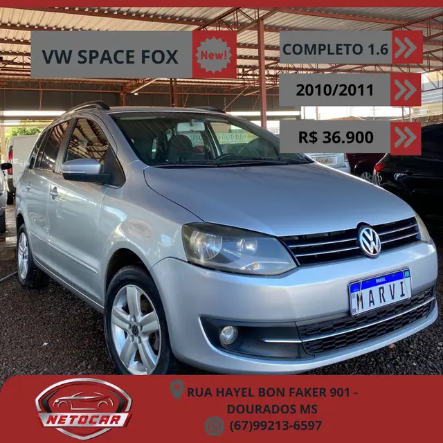 Carro Volkswagen SpaceFox 2011 1.6 8V (Flex)