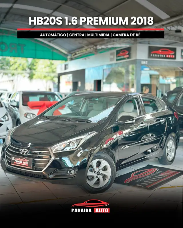 Carro Hyundai HB20S 2018 1.6 Premium (Aut) (Flex)