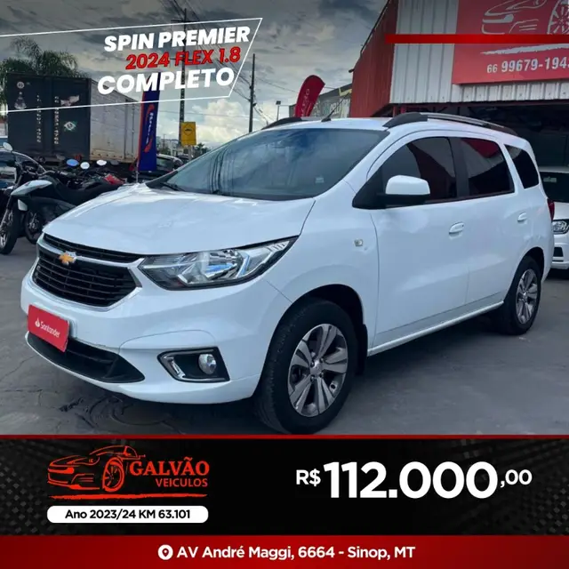 Carro Chevrolet Spin 2024 Premier 1.8 (Aut.)