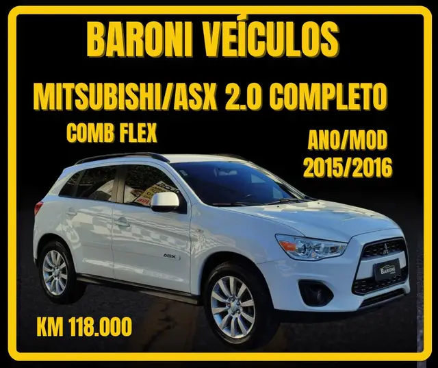 Carro Mitsubishi ASX 2016 2.0 16V CVT