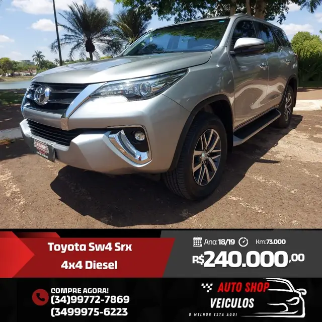 Carro Toyota SW4 2019 2.8 TDI SRX 5L 4x4 (Aut)