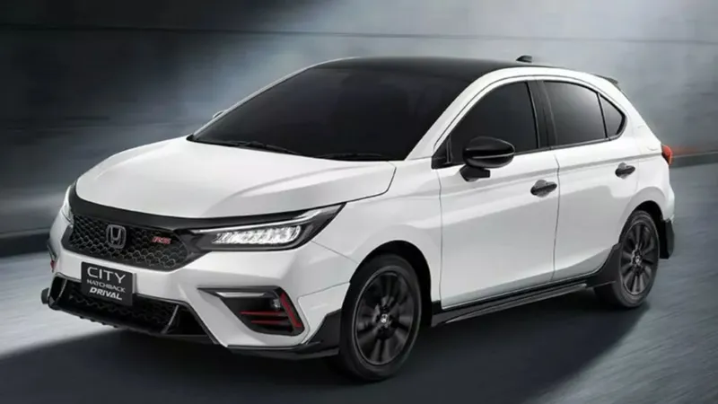 Honda City hatch ganha versão híbrida com visual de Civic Type R