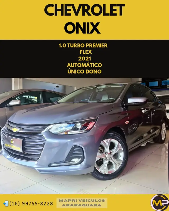 Carro Chevrolet Onix Plus 2021 1.0 Premier Turbo Flex (Aut)