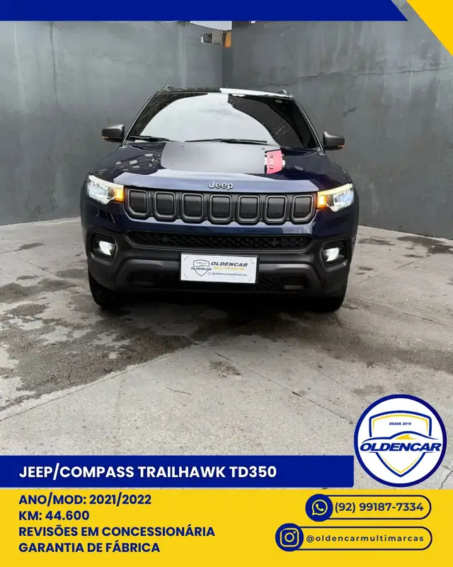 Carro Jeep Compass 2022 Trailhawk 2.0 TD350 4x4 (Aut)