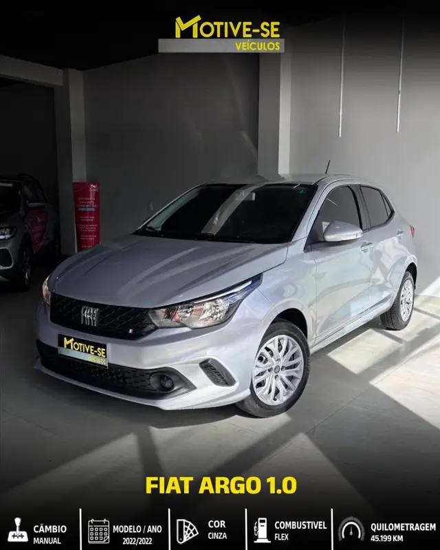Carro Fiat Argo 2022 1.0