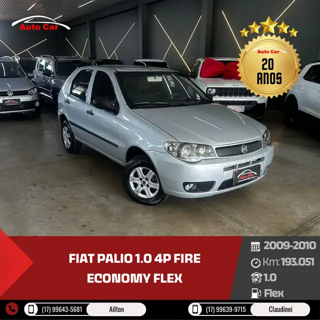 Carro Fiat Palio 2010 1.0 Economy Fire