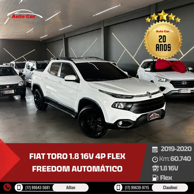 Carro Fiat Toro 2020 Freedom 1.8 AT6 4x2 (Flex)