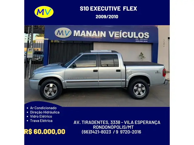 Carro Chevrolet S10 Cabine Dupla 2010 S10 Executive 4x2 2.4 (Flex) (Cab Dupla)