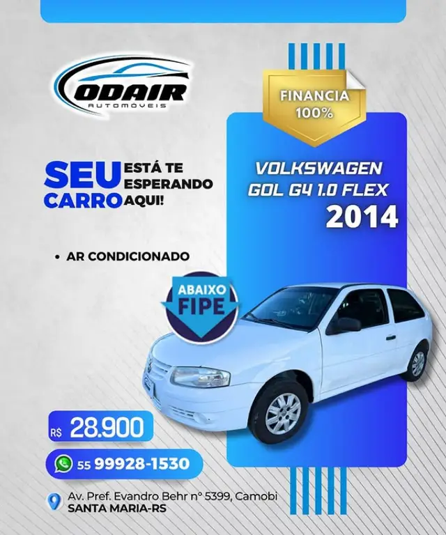 Carro Volkswagen Gol 2014 1.0 Ecomotion(G4) (Flex) 2p