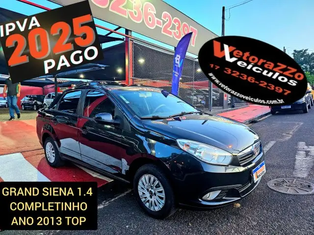 Carro Fiat Grand Siena 2013 Evo Attractive 1.4 8V (Flex)