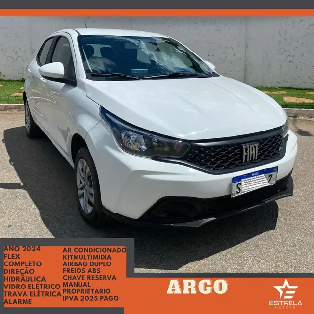 Carro Fiat Argo 2024 1.0