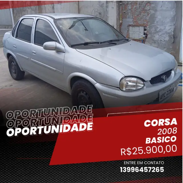 Carro Chevrolet Classic 2008 Corsa Sedan  Life 1.0 VHC (Flex)
