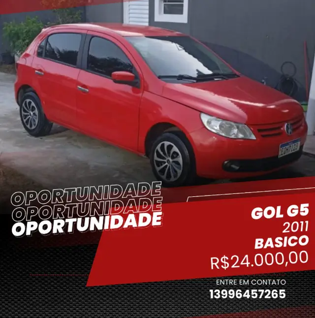 Carro Volkswagen Gol 2010 1.0 (G5) (Flex)