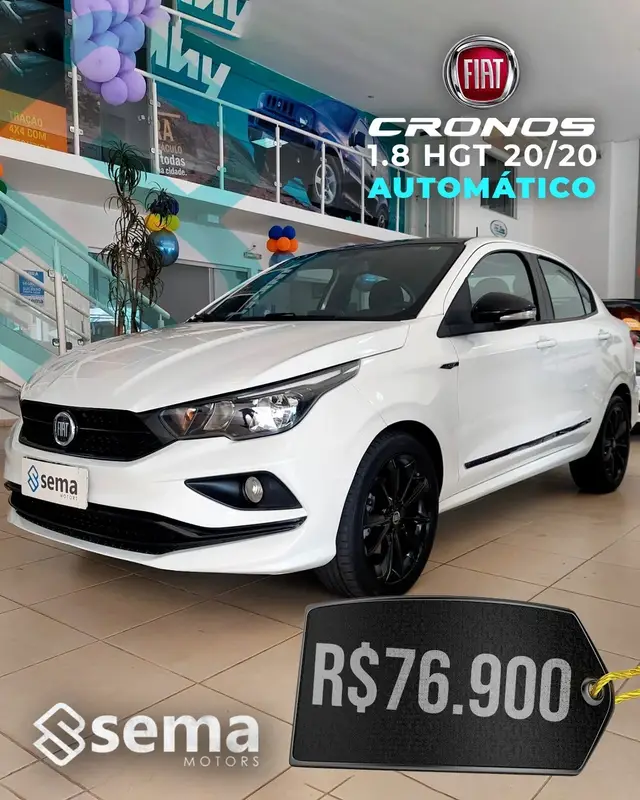 Carro Fiat Cronos 2020 1.8 HGT (Aut) (Flex)