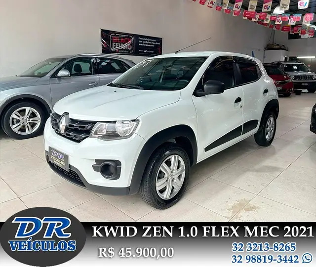 Carro Renault Kwid 2021 Zen 1.0 12v SCe (Flex)