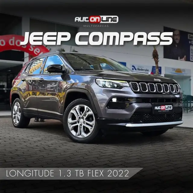 Carro Jeep Compass 2022 Longitude 1.3 T270 (Aut) (Flex)
