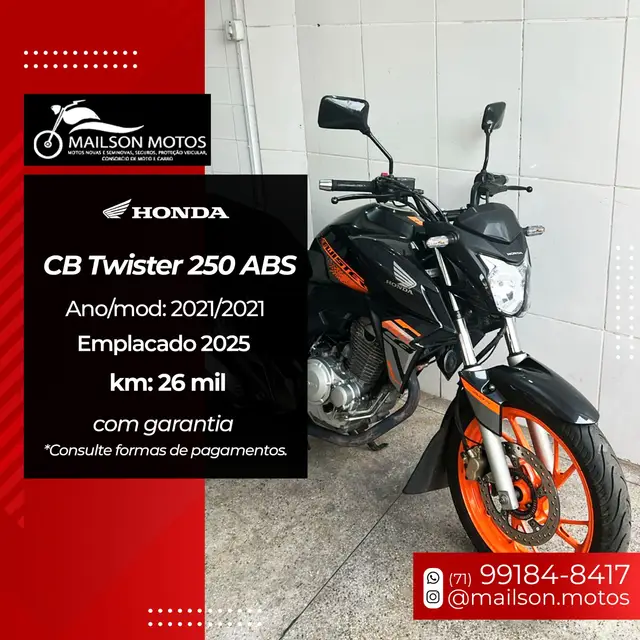 Carro Honda CB 250F Twister 2021 (ABS)