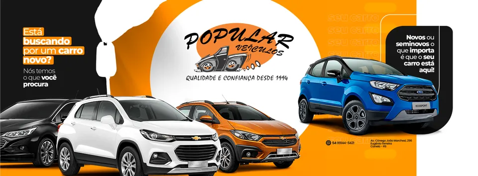 Fachada da loja Veículos à venda em Popular Veículos - Canela - RS | Mobiauto