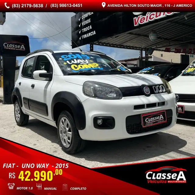 Carro Fiat Uno 2015 Way 1.0 8V (Flex) 4p