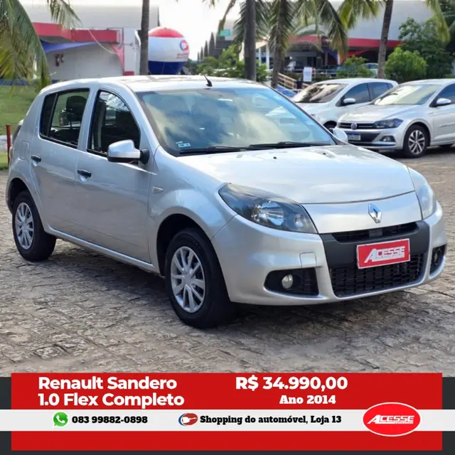 Carro Renault Sandero 2014 Expression 1.0 16V (flex)