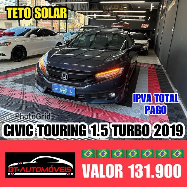 Carro Honda Civic 2019 Touring 1.5 Turbo CVT