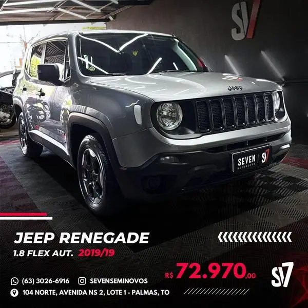 Carro Jeep Renegade 2019 1.8 4x2 (Aut) (Flex) (PCD)