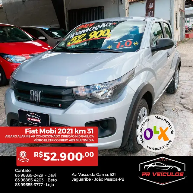 Carro Fiat Mobi 2021 Like 1.0 (Flex)