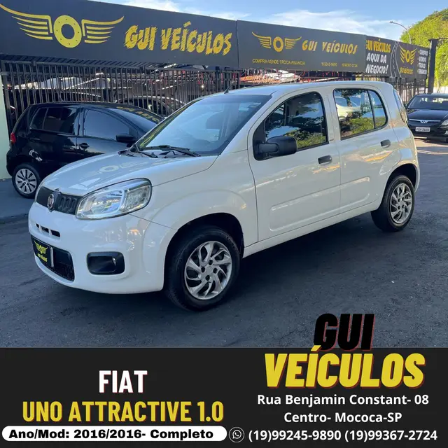 Carro Fiat Uno 2016 Attractive 1.0 (Flex) 4p