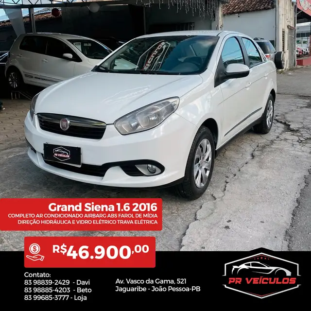 Carro Fiat Grand Siena 2016 Essence 1.6 16V (Flex)