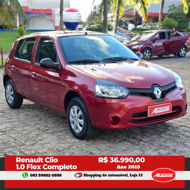 Carro Renault Clio 2015 Hatch. RN 1.0 16V