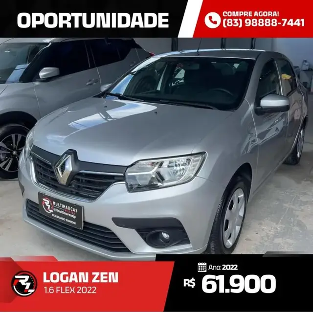 Carro Renault Logan 2022 Zen 1.6 16V SCe (Flex)