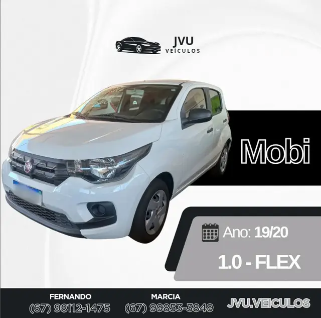Carro Fiat Mobi 2020 Evo Easy 1.0 (Flex)