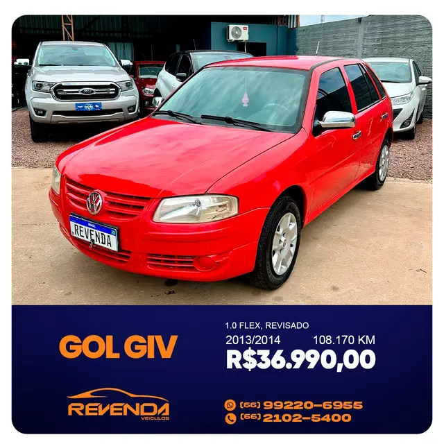 Carro Volkswagen Gol 2014 1.0 TEC (Flex) 4p