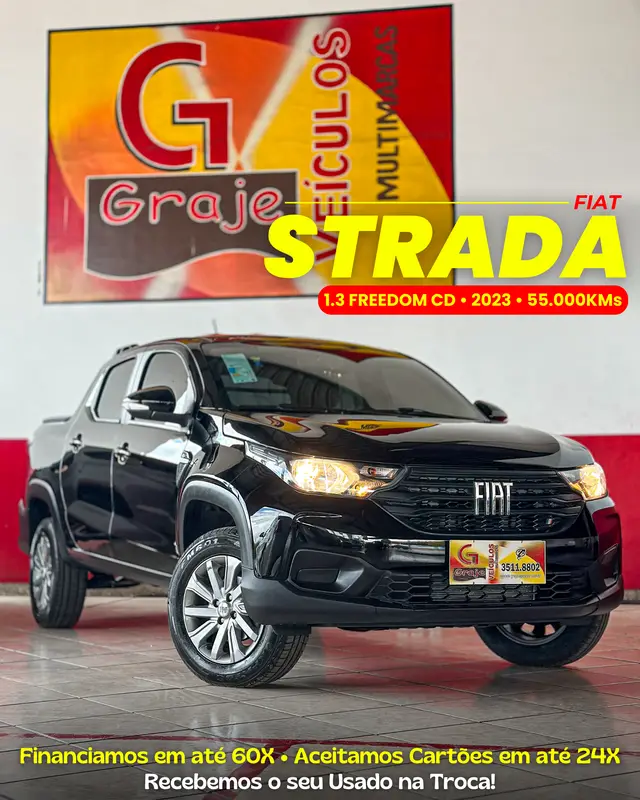 Carro Fiat Strada 2023 Freedom 1.3 CD (Flex)