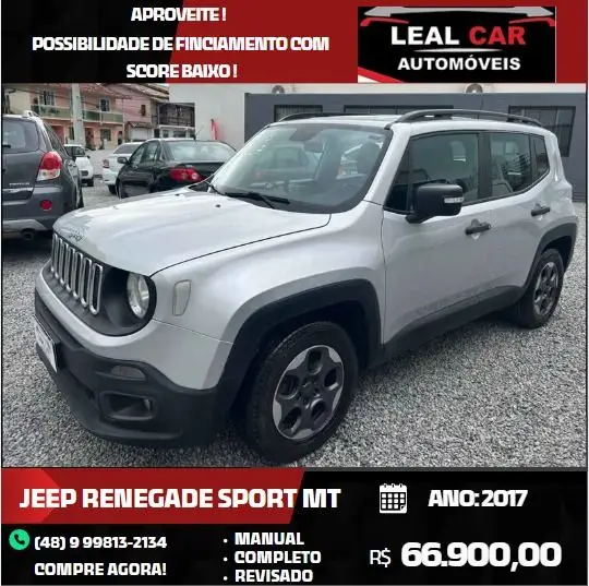 Carro Jeep Renegade 2017 1.8 4x2 (Flex)