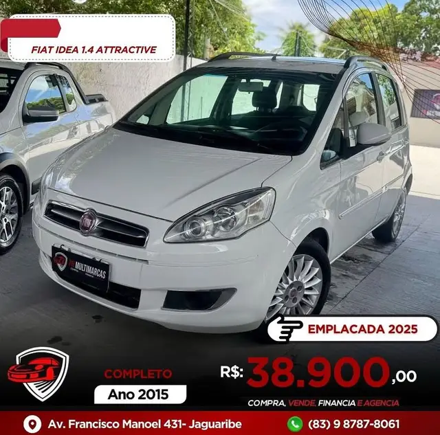 Carro Fiat Idea 2015 Attractive 1.4 8V (Flex)