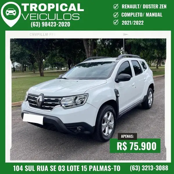 Carro Renault Duster 2022 Zen 1.6 16V (Flex)