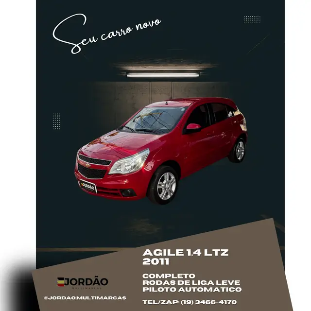 Carro Chevrolet Agile 2011 LTZ 1.4 8V (Flex)