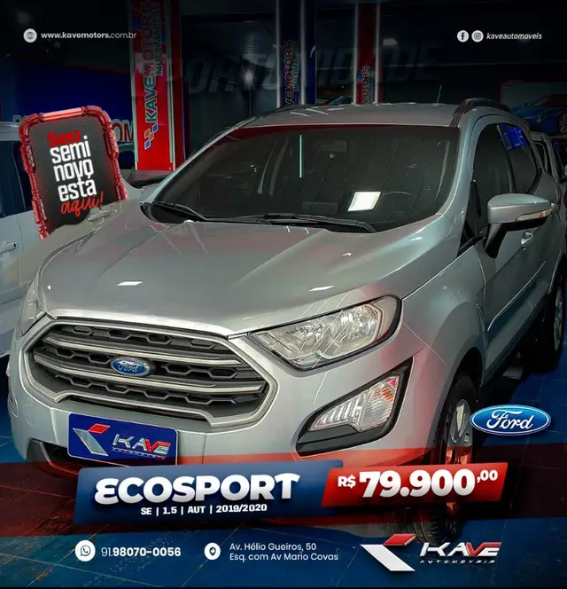 Carro Ford EcoSport 2020 SE 1.5 (Aut) (Flex)