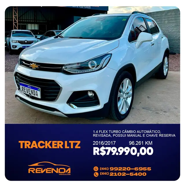 Carro Chevrolet Tracker 2017 LTZ 1.4 16V Ecotec (Aut) (Flex)