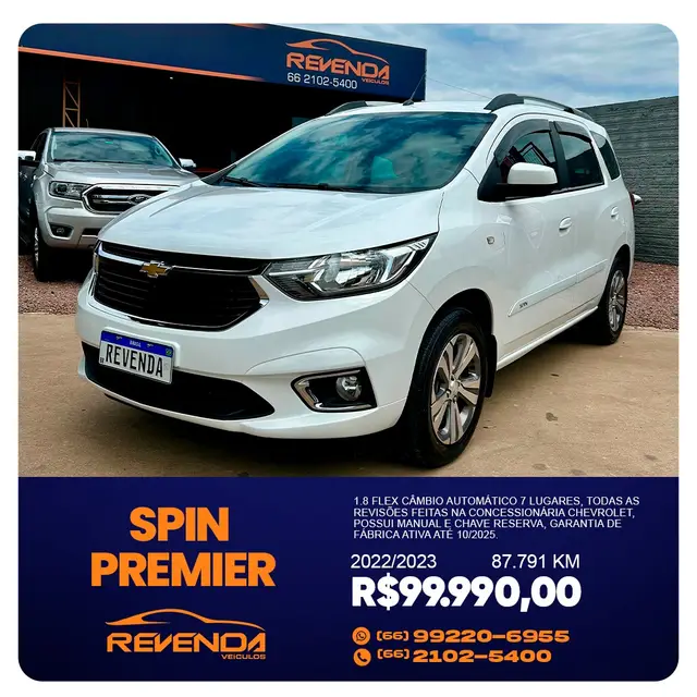 Carro Chevrolet Spin 2023 Premier 1.8 (Aut.)