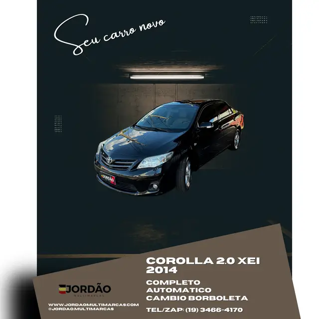 Carro Toyota Corolla 2014 2.0 Dual VVT-i Flex XEi Multi-Drive S