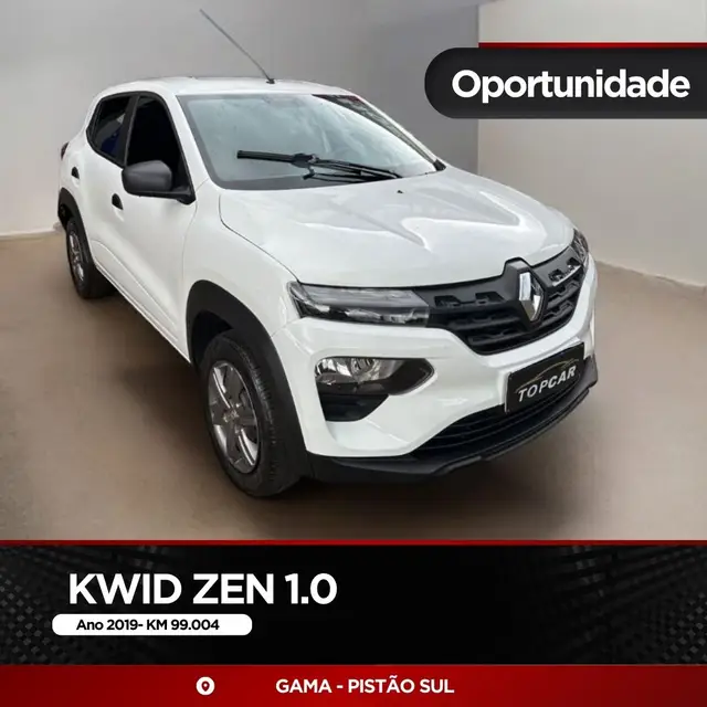 Carro Renault Kwid 2019 Zen 1.0 12v SCe (Flex)