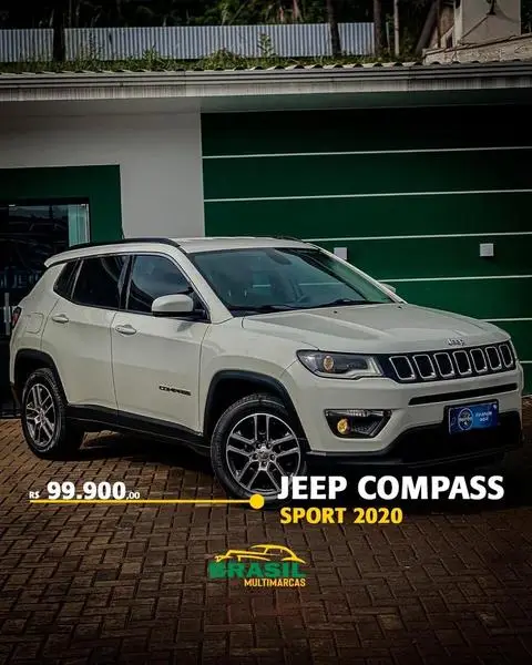 Carro Jeep Compass 2020 2.0 Sport 4x2 (Aut) (Flex)