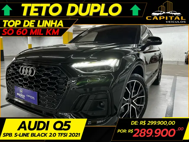 Carro Audi Q5 2021 S-line Black 2.0 TFSI quattro S tronic (Aut)