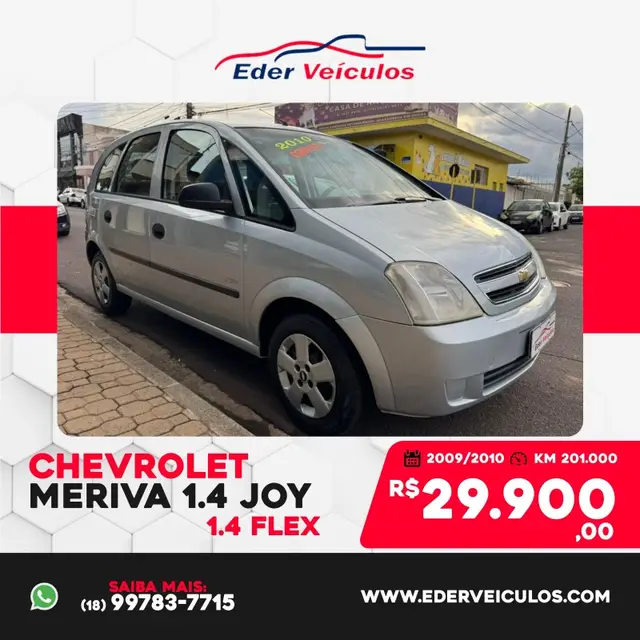 Carro Chevrolet Meriva 2010 Joy 1.4 (Flex)