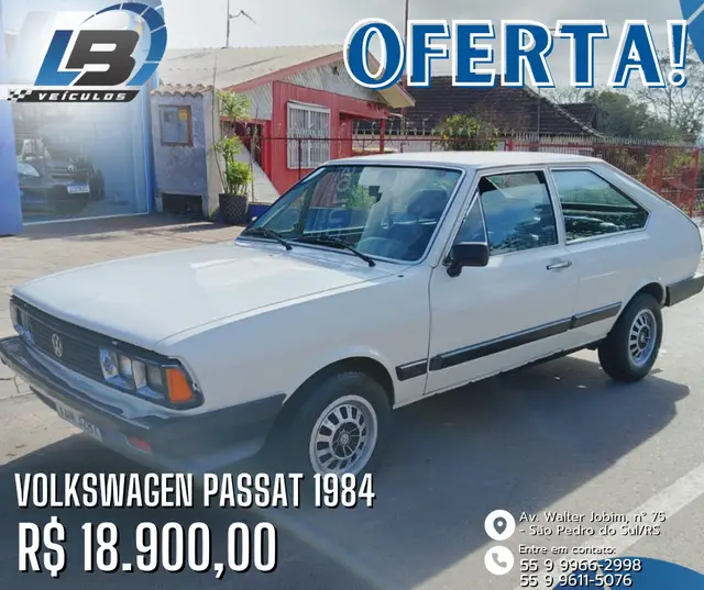 Carro Volkswagen Passat 1984 GTS 1.6
