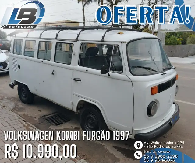 Carro Volkswagen Kombi 1997 Carat 1.6 MI